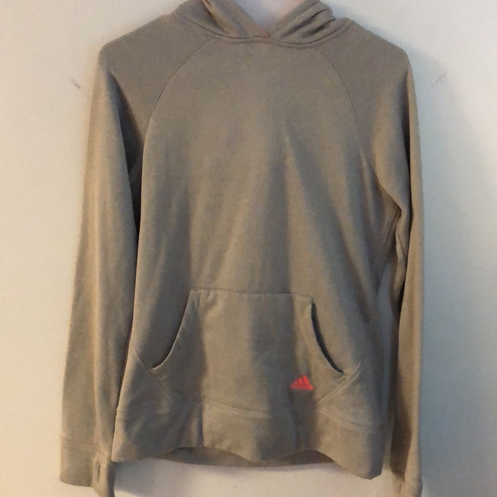 Adidas Ultimate Hoodie grey and pink sweatshirt